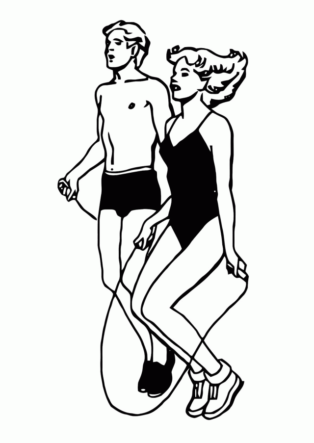 Plansa de colorat cu Gimnastica 31 25